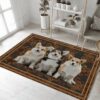 Corgi Rug Sport Decor Gift Floor Decor Living Room Carpet Rug Area Rug - b7b4230034d4
