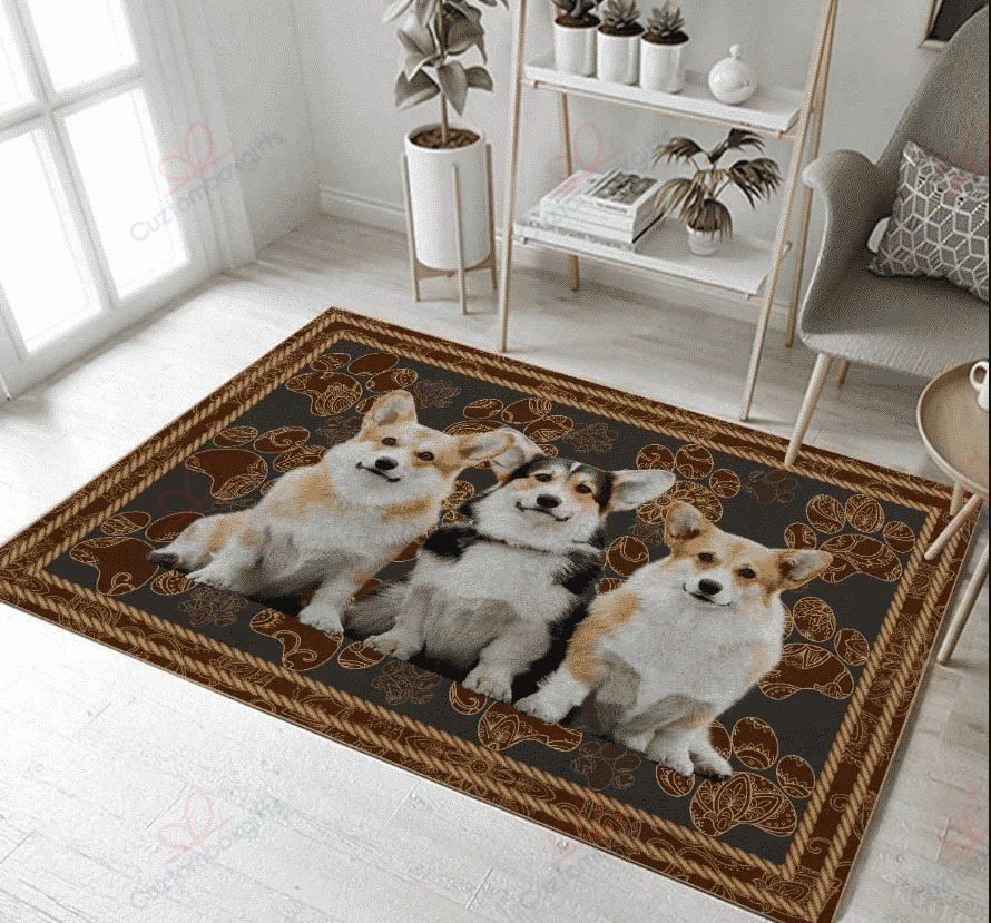 Corgi Rug Sport Decor Gift Floor Decor Living Room Carpet Rug Area Rug - b7b4230034d4 Corgi Rug Sport Decor Gift Floor Decor Living Room Carpet Rug Area Rug - b7b4230034d4