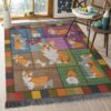 Corgi Rug Sport Decor Gift Floor Decor Living Room Carpet Rug Area Rug - 3c30170ce6b3