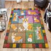 Corgi Rug Sport Decor Gift Floor Decor Living Room Carpet Rug Area Rug - 96275bdcd68f