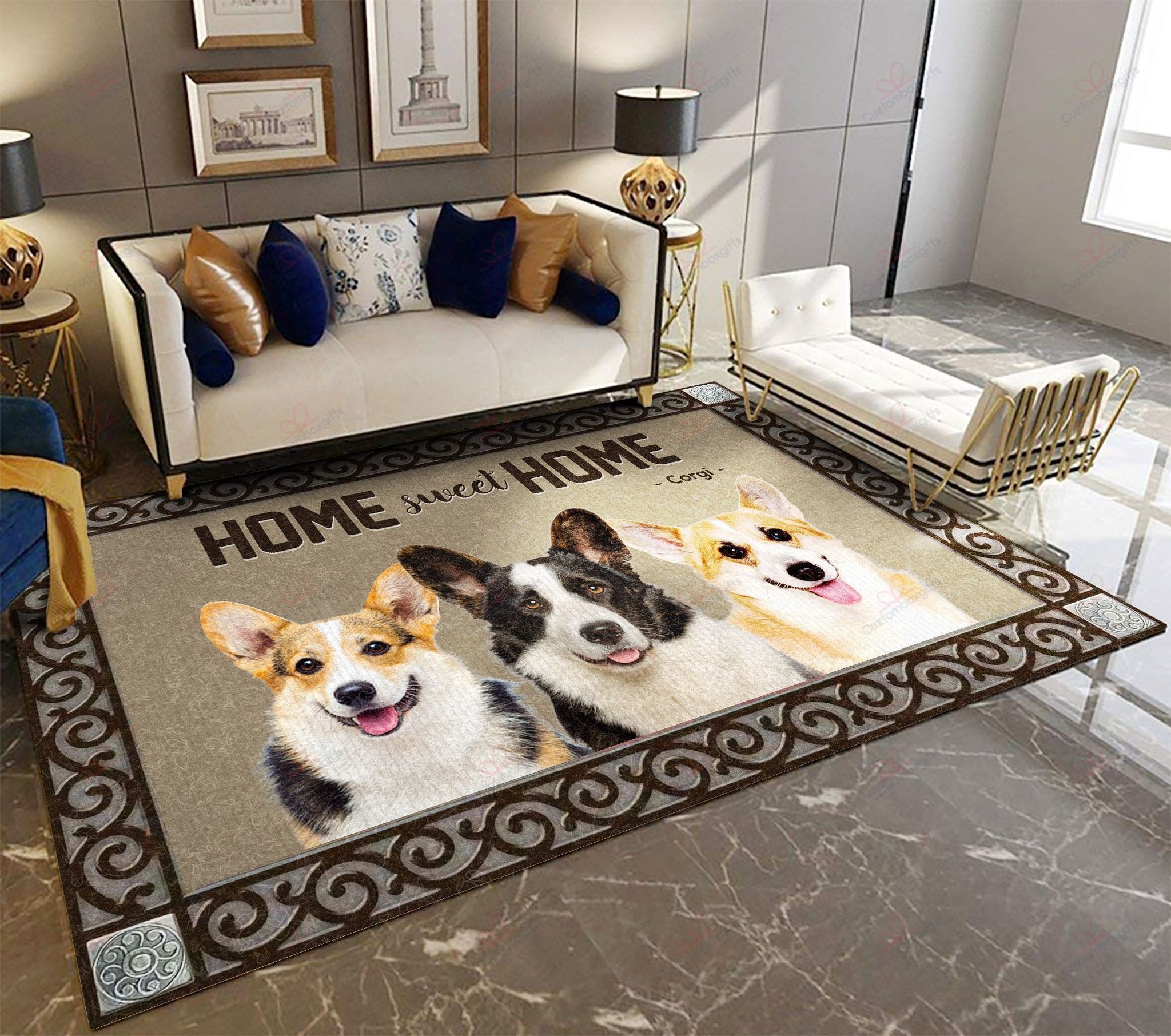 Corgi Home Sweet Home Rug Sport Decor Gift Floor Decor Living Room Carpet Rug Area Rug - be0182d6ebfe Corgi Home Sweet Home Rug Sport Decor Gift Floor Decor Living Room Carpet Rug Area Rug - be0182d6ebfe