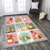 Corgi I Love You Rug Sport Decor Gift Floor Decor Living Room Carpet Rug Area Rug - e4f7510f7fba