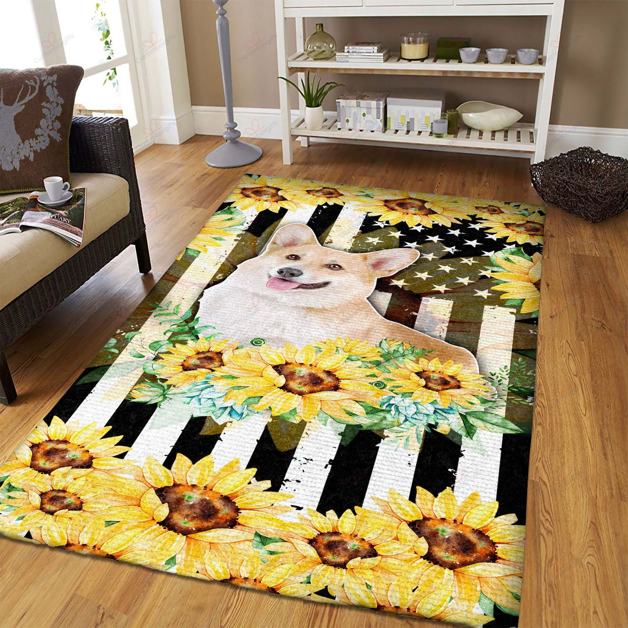 Corgi Love Sunflower Rug Sport Decor Gift Floor Decor Living Room Carpet Rug Area Rug - b0be849fab2e Corgi Love Sunflower Rug Sport Decor Gift Floor Decor Living Room Carpet Rug Area Rug - b0be849fab2e
