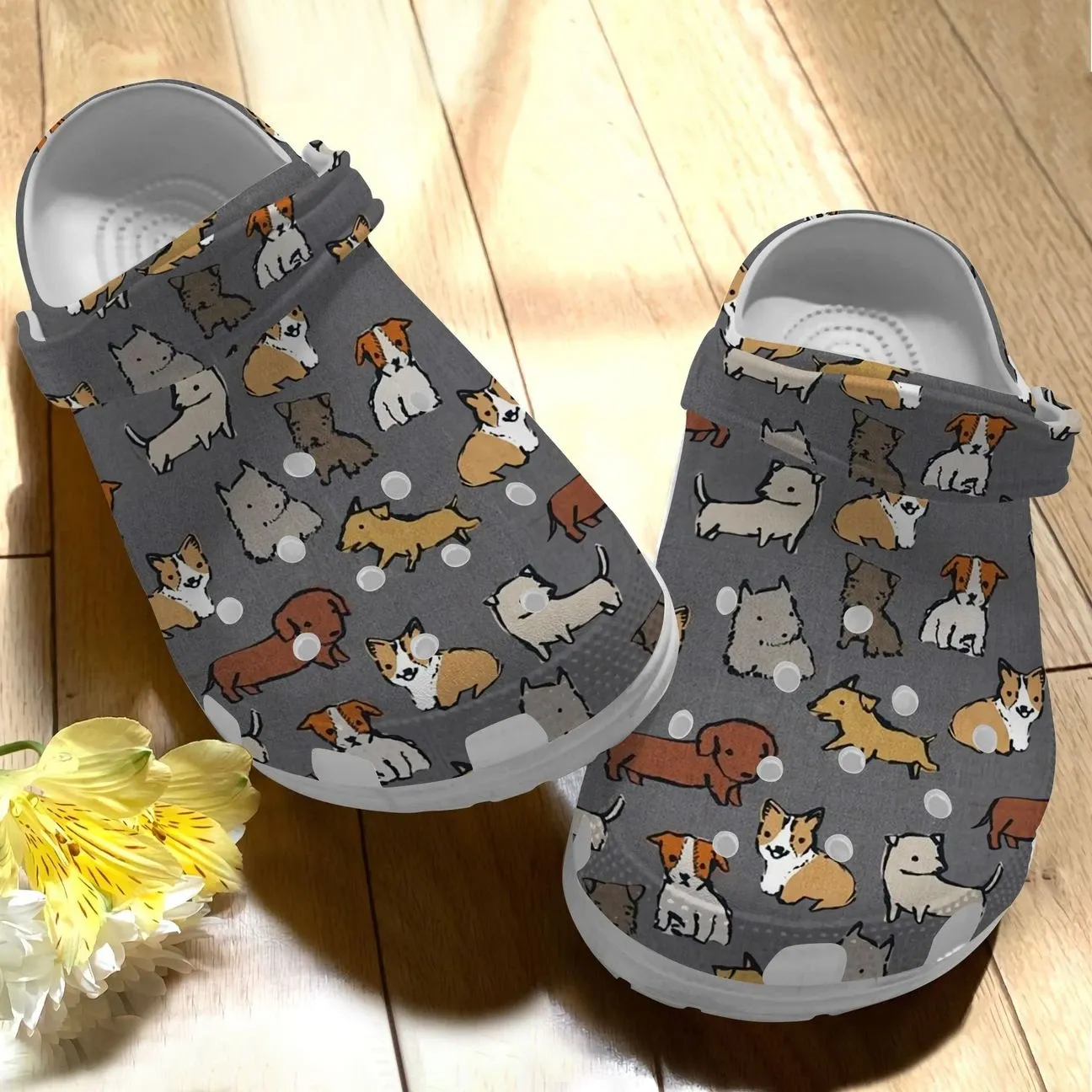 Corgi Personalize Clog Custom Crocs Fashionstyle Comfortable For Women Men Kid Print 3D Corgi With Friends Corgi Personalize Clog Custom Crocs Fashionstyle Comfortable For Women Men Kid Print 3D Corgi With Friends