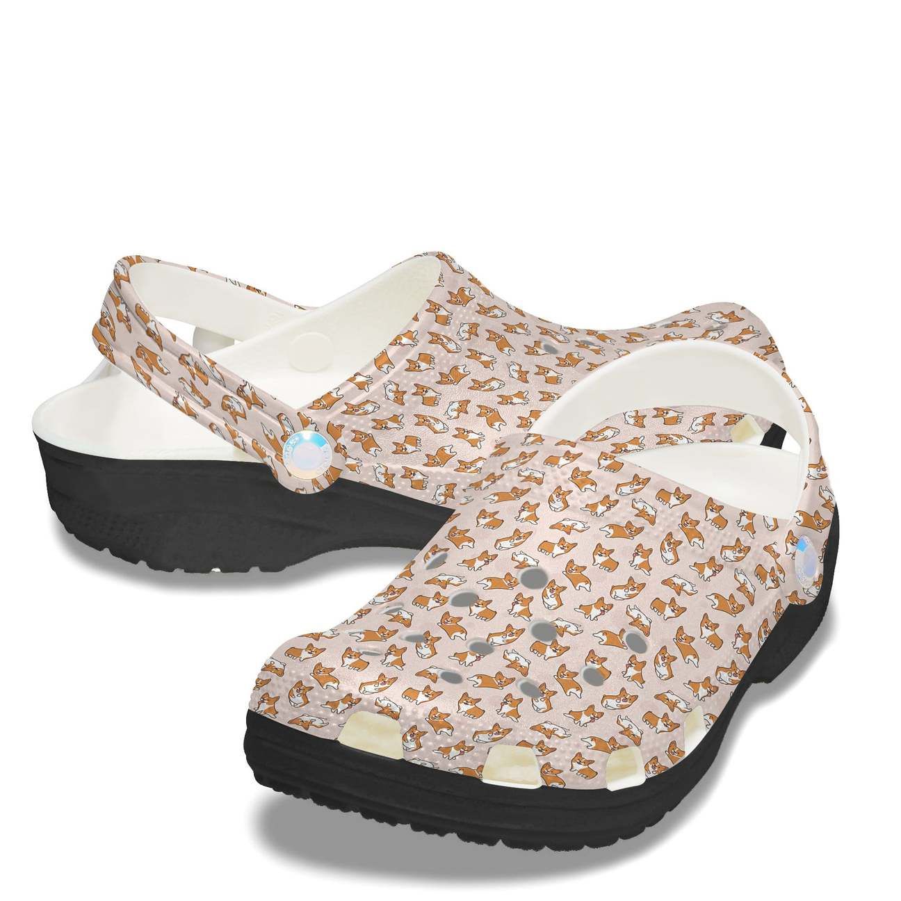 Corgi Personalized Clog Custom Crocs Comfortablefashion Style Comfortable For Women Men Kid Print 3D Corgi Pattern Corgi Personalized Clog Custom Crocs Comfortablefashion Style Comfortable For Women Men Kid Print 3D Corgi Pattern