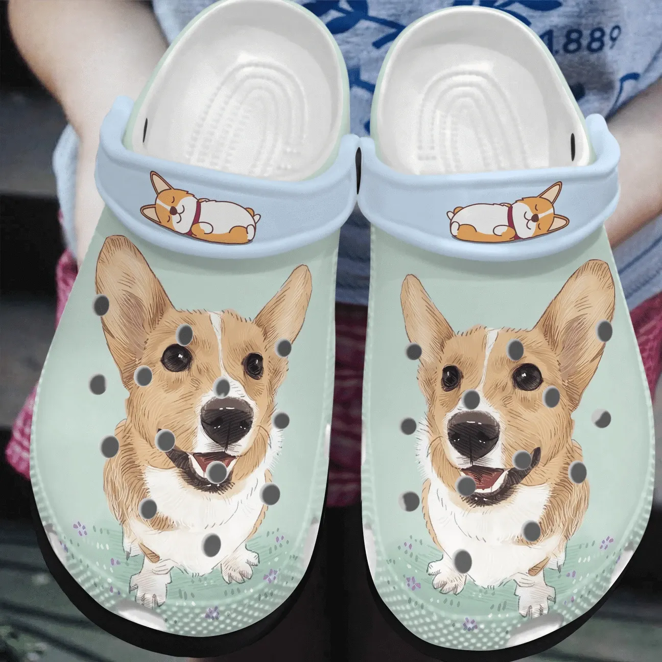 Corgi Personalized Clog Custom Crocs Comfortablefashion Style Comfortable For Women Men Kid Print 3D Handsome Boy Corgi Personalized Clog Custom Crocs Comfortablefashion Style Comfortable For Women Men Kid Print 3D Handsome Boy