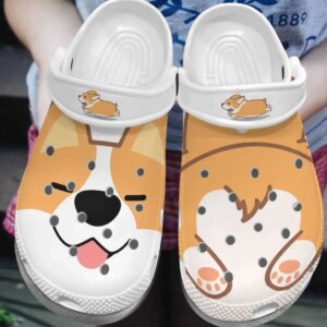 Corgi Personalized Clog Custom Crocs Comfortablefashion Style Comfortable For Women Men Kid Print 3D Love It