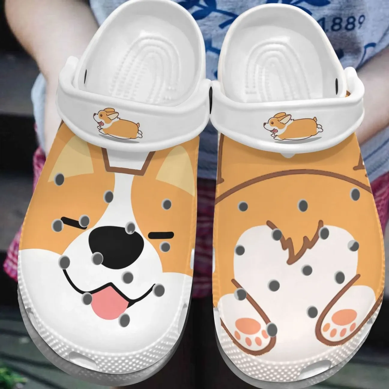 Corgi Personalized Clog Custom Crocs Comfortablefashion Style Comfortable For Women Men Kid Print 3D Love It Corgi Personalized Clog Custom Crocs Comfortablefashion Style Comfortable For Women Men Kid Print 3D Love It