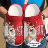 Corgi Personalized Red Sku 652 Crocs Crocband Clog Comfortable For Mens Womens Classic Clog Water Shoes