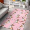 Corgi Pink Pastel Pattern Rug Sport Decor Gift Floor Decor Living Room Carpet Rug Area Rug - 6b7349ad7720