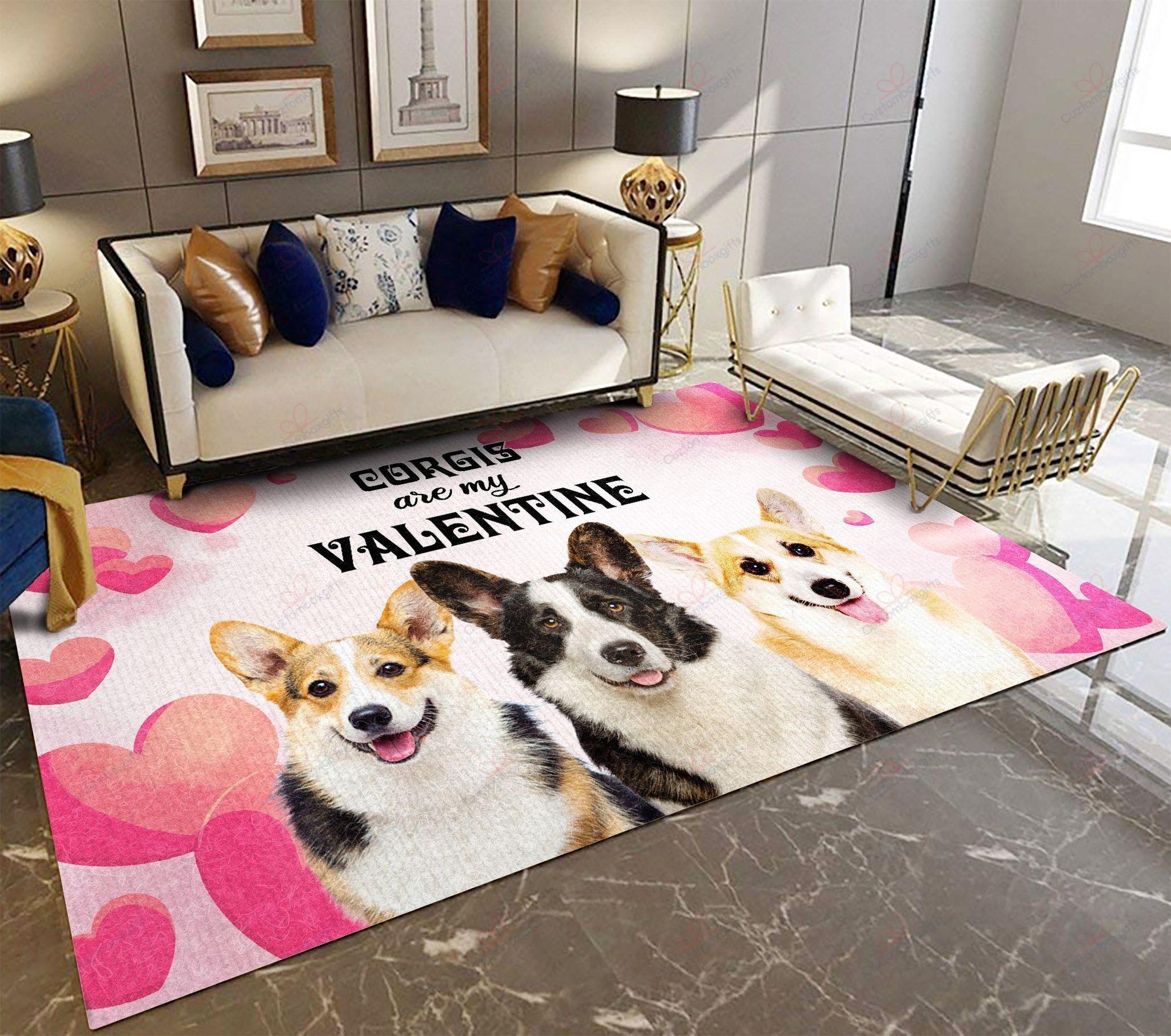 Corgis Are My Valentine Rug Sport Decor Gift Floor Decor Living Room Carpet Rug Area Rug - 9c585c448611 Corgis Are My Valentine Rug Sport Decor Gift Floor Decor Living Room Carpet Rug Area Rug - 9c585c448611