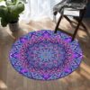 Cosmic Bohemian Round Carpet Floor Rug Living Room Bedroom Decor Round Area Rug Carpet