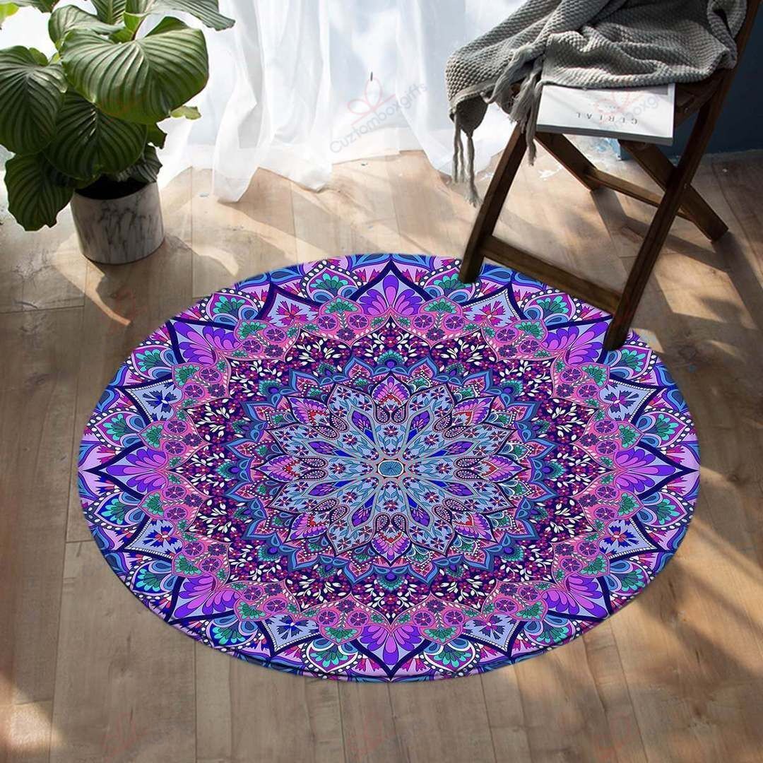 Cosmic Bohemian Round Carpet Floor Rug Living Room Bedroom Decor Round Area Rug Carpet Cosmic Bohemian Round Carpet Floor Rug Living Room Bedroom Decor Round Area Rug Carpet