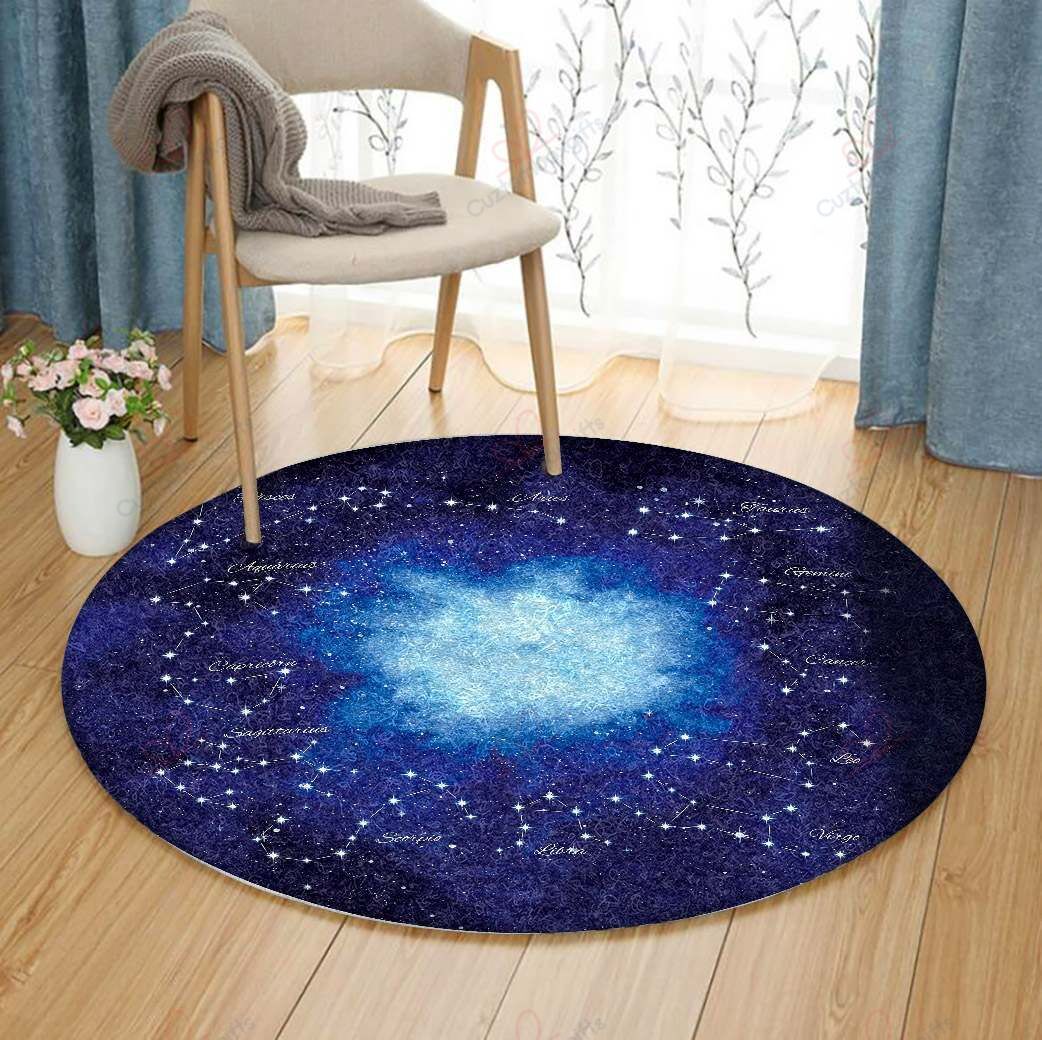 Cosmic Horoscope Round Carpet Floor Rug Living Room Bedroom Decor Round Area Rug Carpet Cosmic Horoscope Round Carpet Floor Rug Living Room Bedroom Decor Round Area Rug Carpet