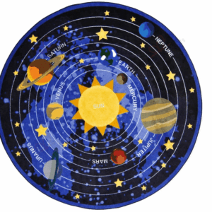 Cosmic Wonders Round Carpet Floor Rug Living Room Bedroom Decor Round Area Rug Carpet