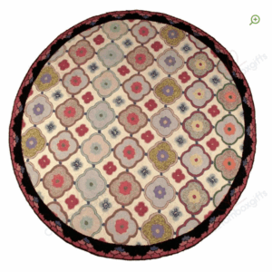 Country Floral Round Carpet Floor Rug Living Room Bedroom Decor Round Area Rug Carpet