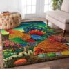 Couple Chicken Colors Rug Sport Decor Gift Floor Decor Living Room Carpet Rug Area Rug - 6f123bac1616
