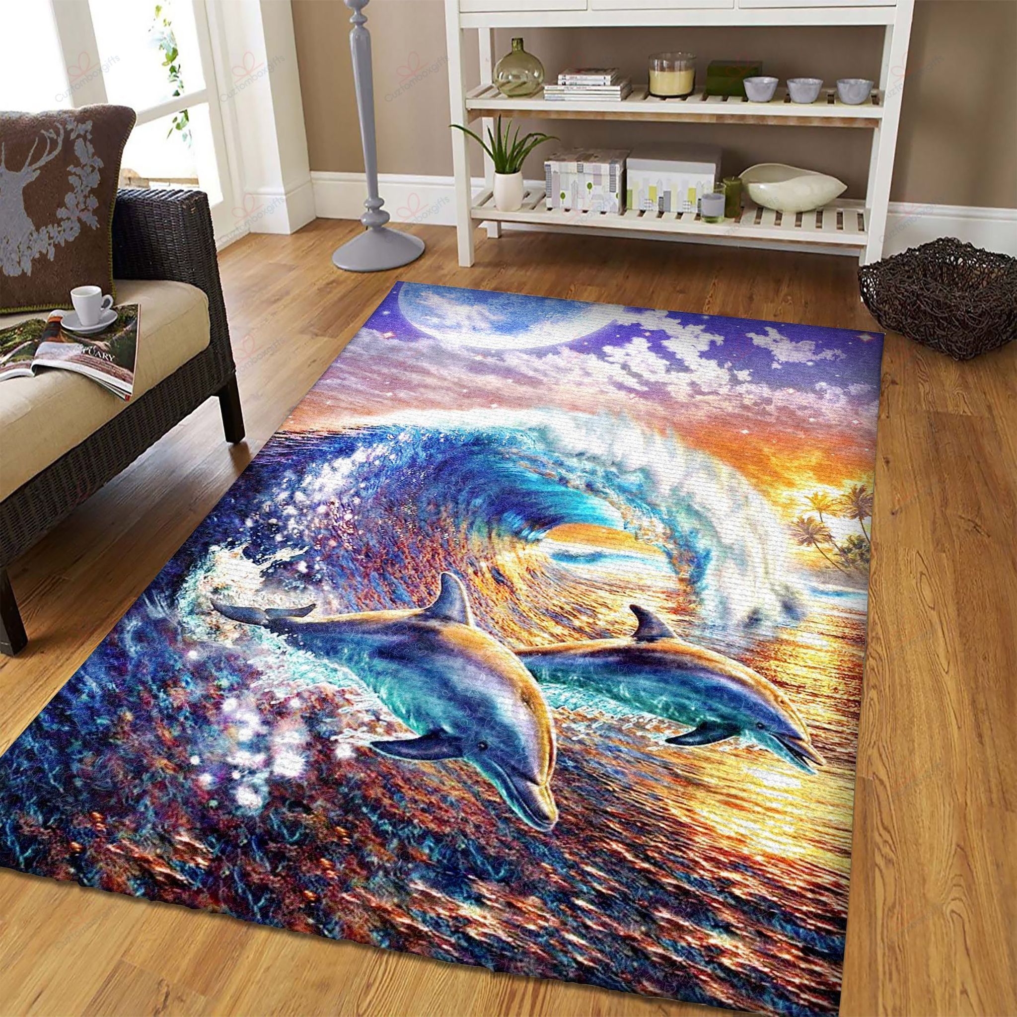 Couple Dolphin Rug Sport Decor Gift Floor Decor Living Room Carpet Rug Area Rug - f827d3fb35d6 Couple Dolphin Rug Sport Decor Gift Floor Decor Living Room Carpet Rug Area Rug - f827d3fb35d6