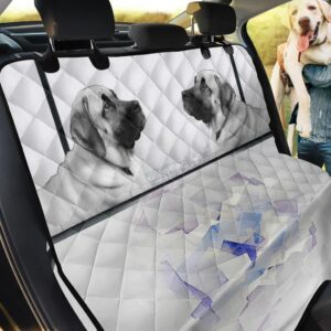 Couple Lovely English Mastiff Design Car Back Seat Cover Dog Car Seat Covers - a3c7b282909a