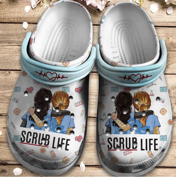 Couple Nurse Crocs Clog Shoes – Scrub Life Clog Birthday Gift For Woman Girl Mother Daughter Sister Friend Couple Nurse Crocs Clog Shoes – Scrub Life Clog Birthday Gift For Woman Girl Mother Daughter Sister Friend