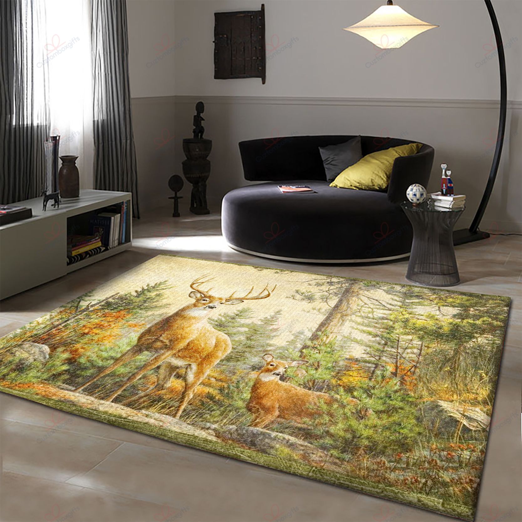 Couple Of Deer Rug Sport Decor Gift Floor Decor Living Room Carpet Rug Area Rug - 4f4355b1e752 Couple Of Deer Rug Sport Decor Gift Floor Decor Living Room Carpet Rug Area Rug - 4f4355b1e752