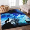 Couple Wolf In The Moon Rug Sport Decor Gift Floor Decor Living Room Carpet Rug Area Rug - f470fdaa3a6d