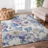 Couristan Easton Floral Chic Pattern Rug Sport Decor Gift Floor Decor Living Room Carpet Rug Area Rug - 141232000000
