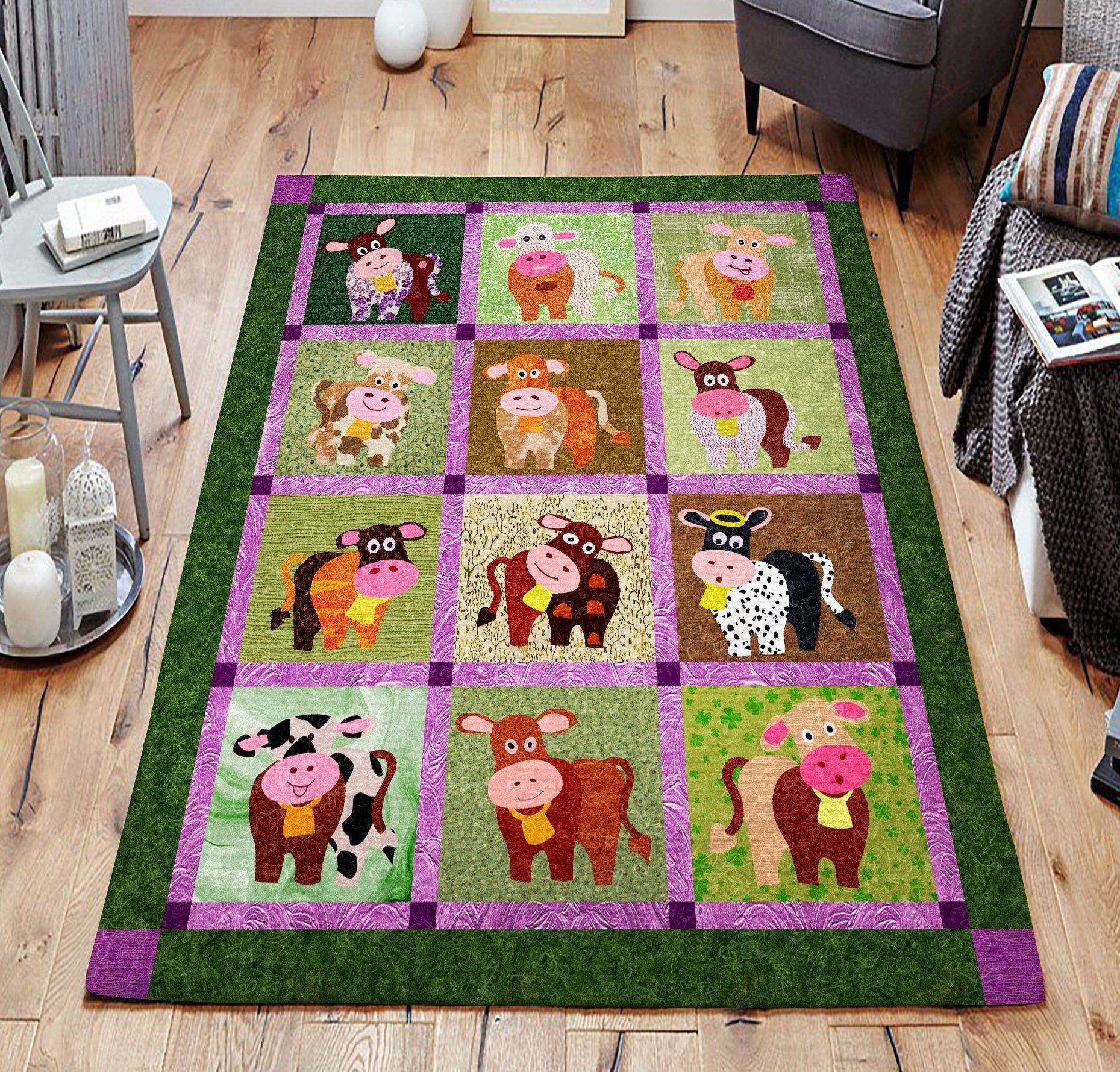 Cow 2 Rug Sport Decor Gift Floor Decor Living Room Carpet Rug Area Rug - 364eec95fb26 Cow 2 Rug Sport Decor Gift Floor Decor Living Room Carpet Rug Area Rug - 364eec95fb26