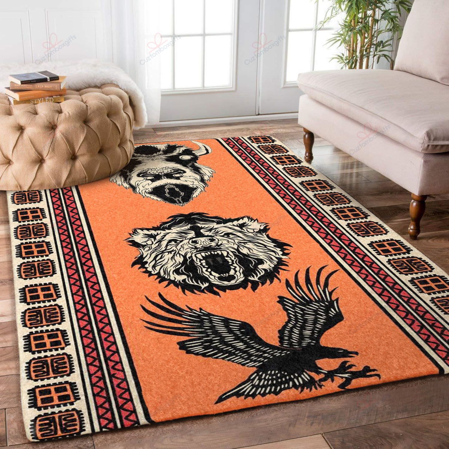 Cow Bear Eagle Native American Rug Sport Decor Gift Floor Decor Living Room Carpet Rug Area Rug - 9b5a5fe82431 Cow Bear Eagle Native American Rug Sport Decor Gift Floor Decor Living Room Carpet Rug Area Rug - 9b5a5fe82431