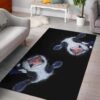 Cow Black Rug Sport Decor Gift Floor Decor Living Room Carpet Rug Area Rug - 1f3917762ea8