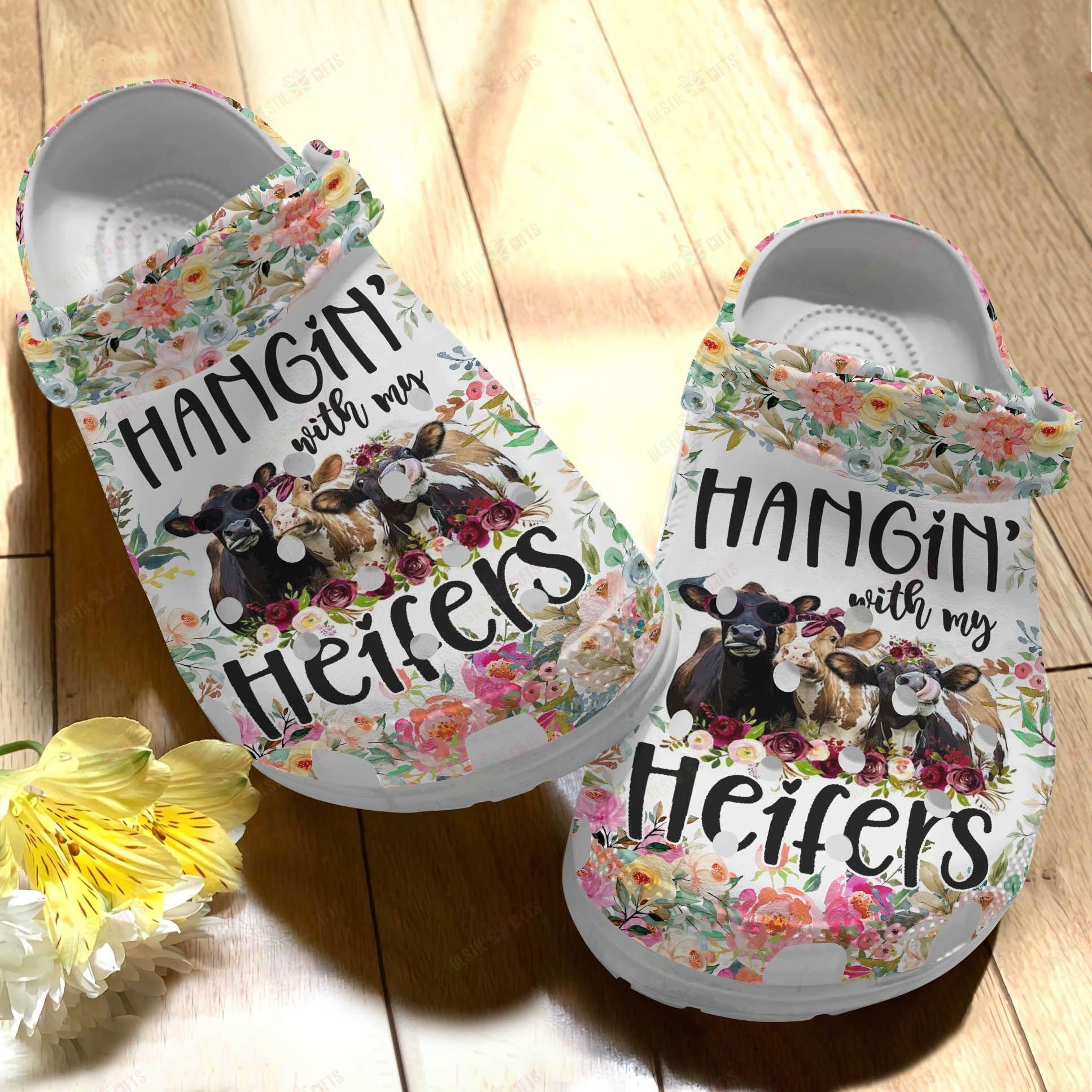 Cow Crocs Clog Classic Clog Hanging With My Heifers Shoes Cow Crocs Clog Classic Clog Hanging With My Heifers Shoes