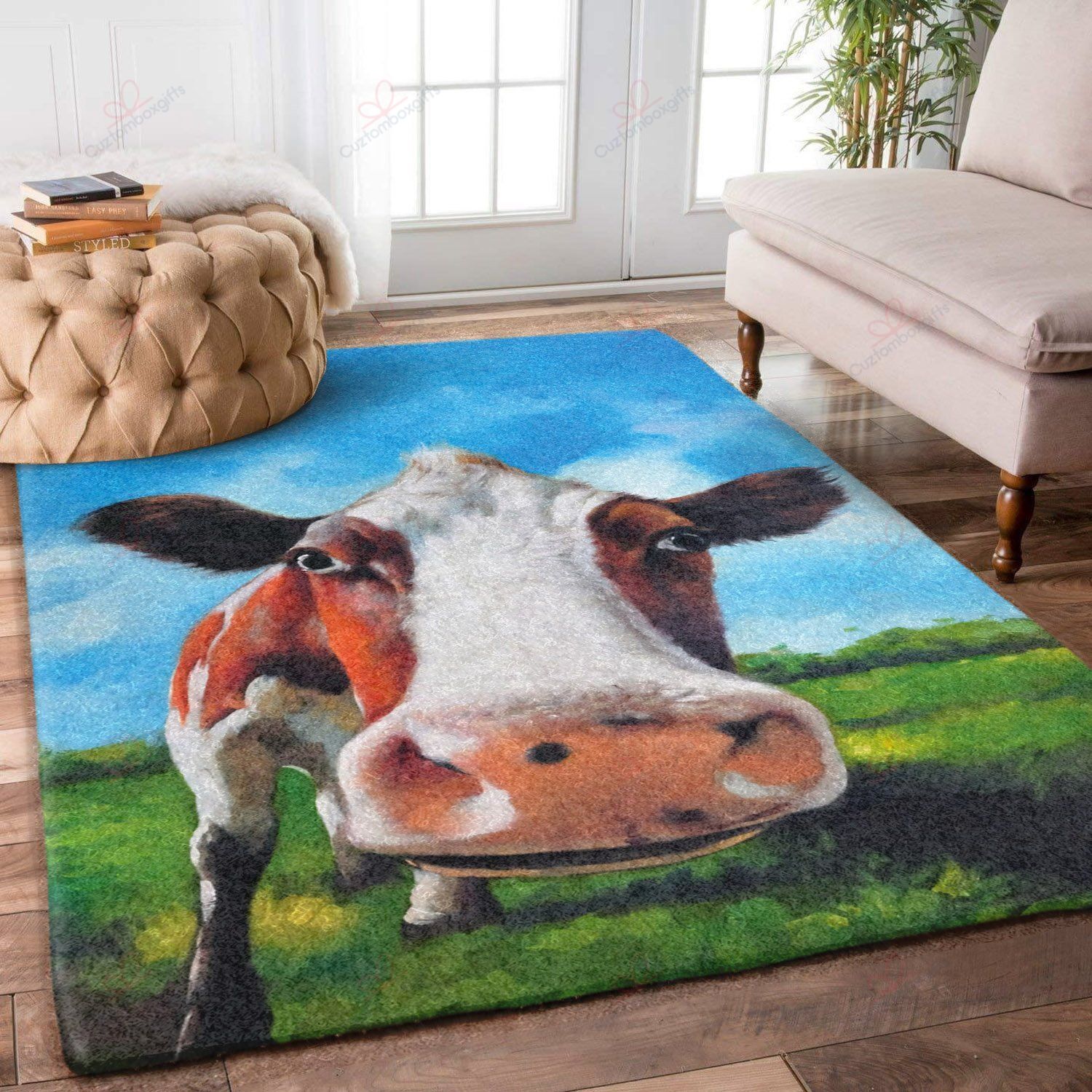 Cow Face Rug Sport Decor Gift Floor Decor Living Room Carpet Rug Area Rug - 6fb2842243dd Cow Face Rug Sport Decor Gift Floor Decor Living Room Carpet Rug Area Rug - 6fb2842243dd