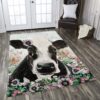 Cow Flower Rug Sport Decor Gift Floor Decor Living Room Carpet Rug Area Rug - d43bb830aabf