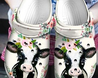 Cow Flowers Crocs Crocband Clog Clog Comfortable For Mens And Womens Classic Clog Water Shoes Comfortable Cow Flowers Crocs Crocband Clog Clog Comfortable For Mens And Womens Classic Clog Water Shoes Comfortable