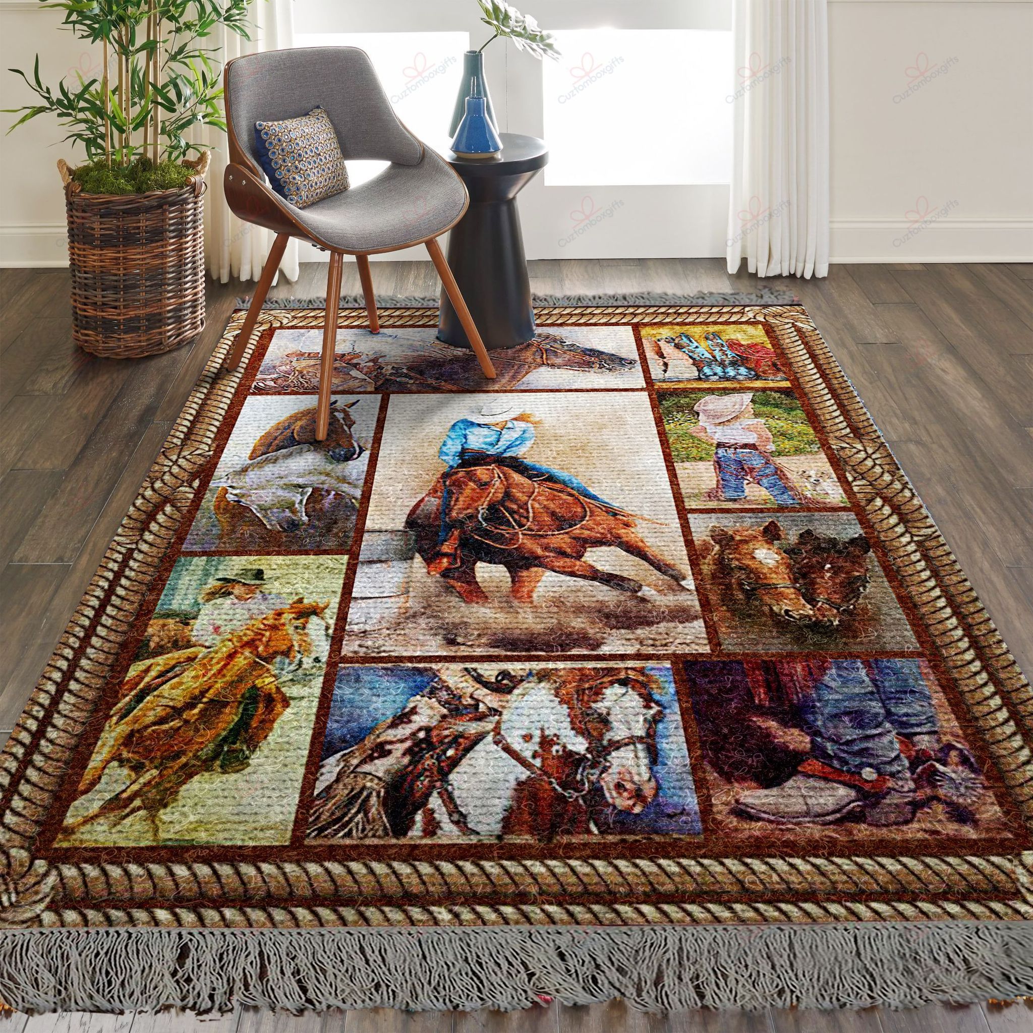 Cow Girl Rug Sport Decor Gift Floor Decor Living Room Carpet Rug Area Rug - ab1912ab5b4c Cow Girl Rug Sport Decor Gift Floor Decor Living Room Carpet Rug Area Rug - ab1912ab5b4c