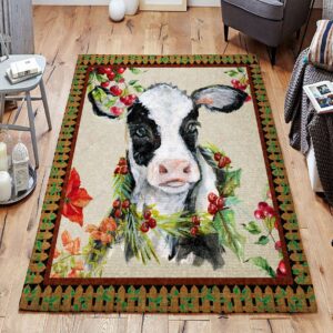 Cow Rug Sport Decor Gift Floor Decor Living Room Carpet Rug Area Rug - 3b37c3332205