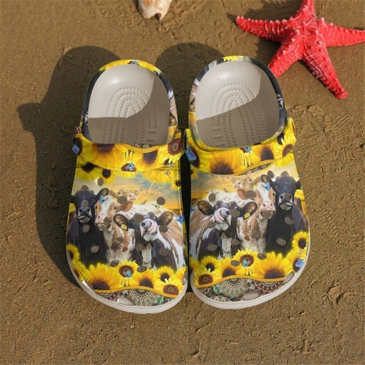 Cow Happy Cows Sku 658 Crocs Crocband Clog Comfortable For Mens Womens Classic Clog Water Shoes Cow Happy Cows Sku 658 Crocs Crocband Clog Comfortable For Mens Womens Classic Clog Water Shoes