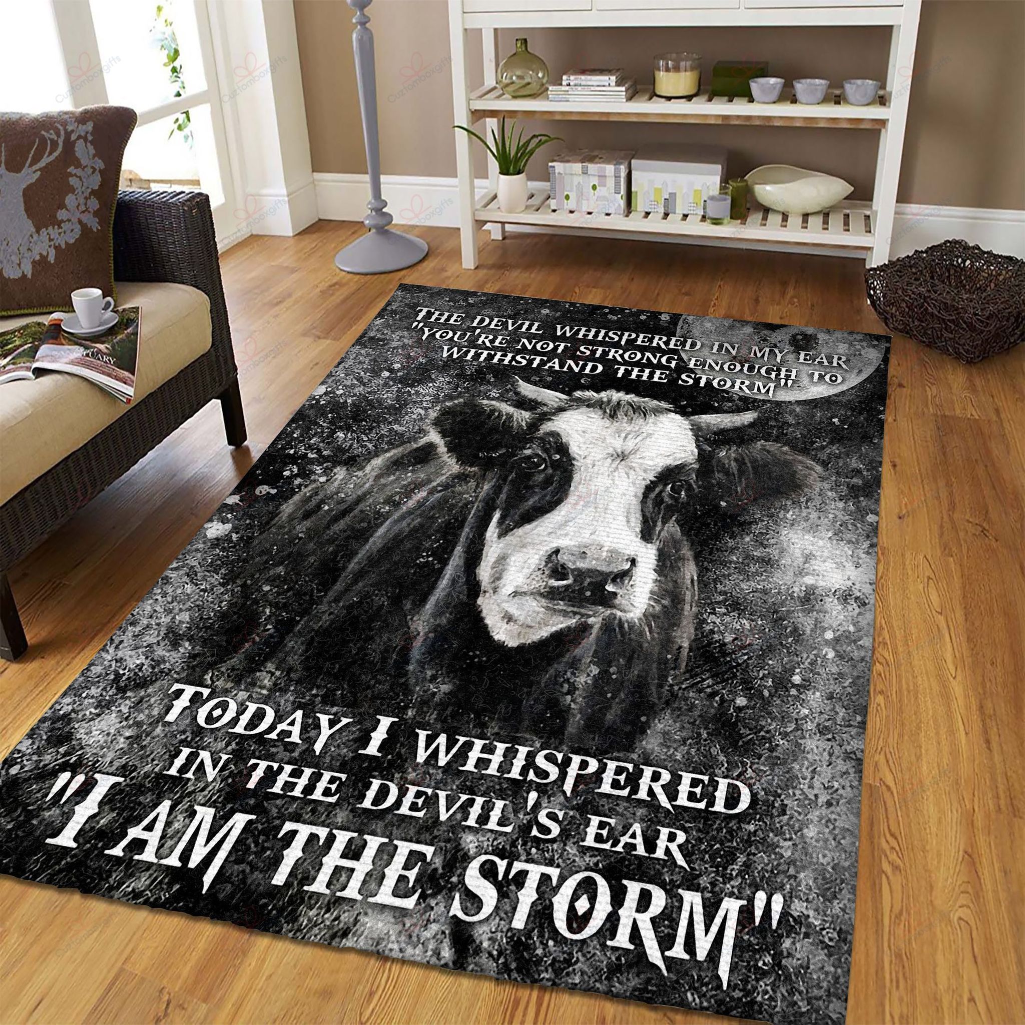 Cow I Am The Storm Rug Sport Decor Gift Floor Decor Living Room Carpet Rug Area Rug - 1ed439046b4a Cow I Am The Storm Rug Sport Decor Gift Floor Decor Living Room Carpet Rug Area Rug - 1ed439046b4a