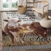 Cow I Fell In Love Rug Sport Decor Gift Floor Decor Living Room Carpet Rug Area Rug - 24109466cab8