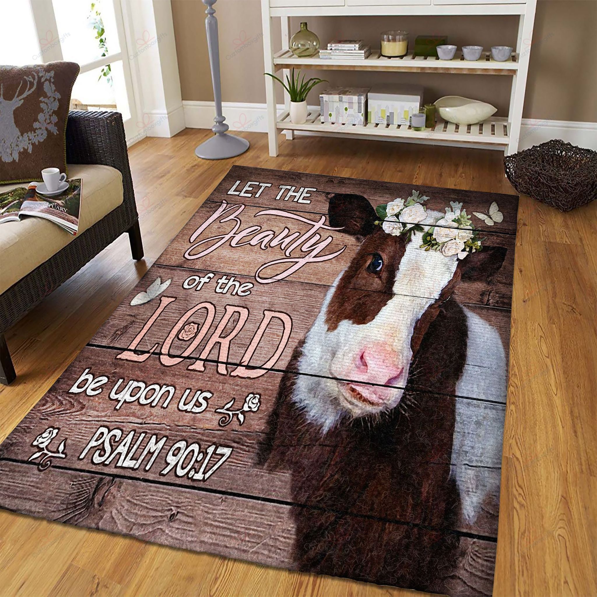 Cow Let The Beauty Of The Lord Be Upon Us Rug Sport Decor Gift Floor Decor Living Room Carpet Rug Area Rug - dd6da234a6d2 Cow Let The Beauty Of The Lord Be Upon Us Rug Sport Decor Gift Floor Decor Living Room Carpet Rug Area Rug - dd6da234a6d2