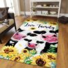 Cow Love Family Rug Sport Decor Gift Floor Decor Living Room Carpet Rug Area Rug - 1e810d4d3276