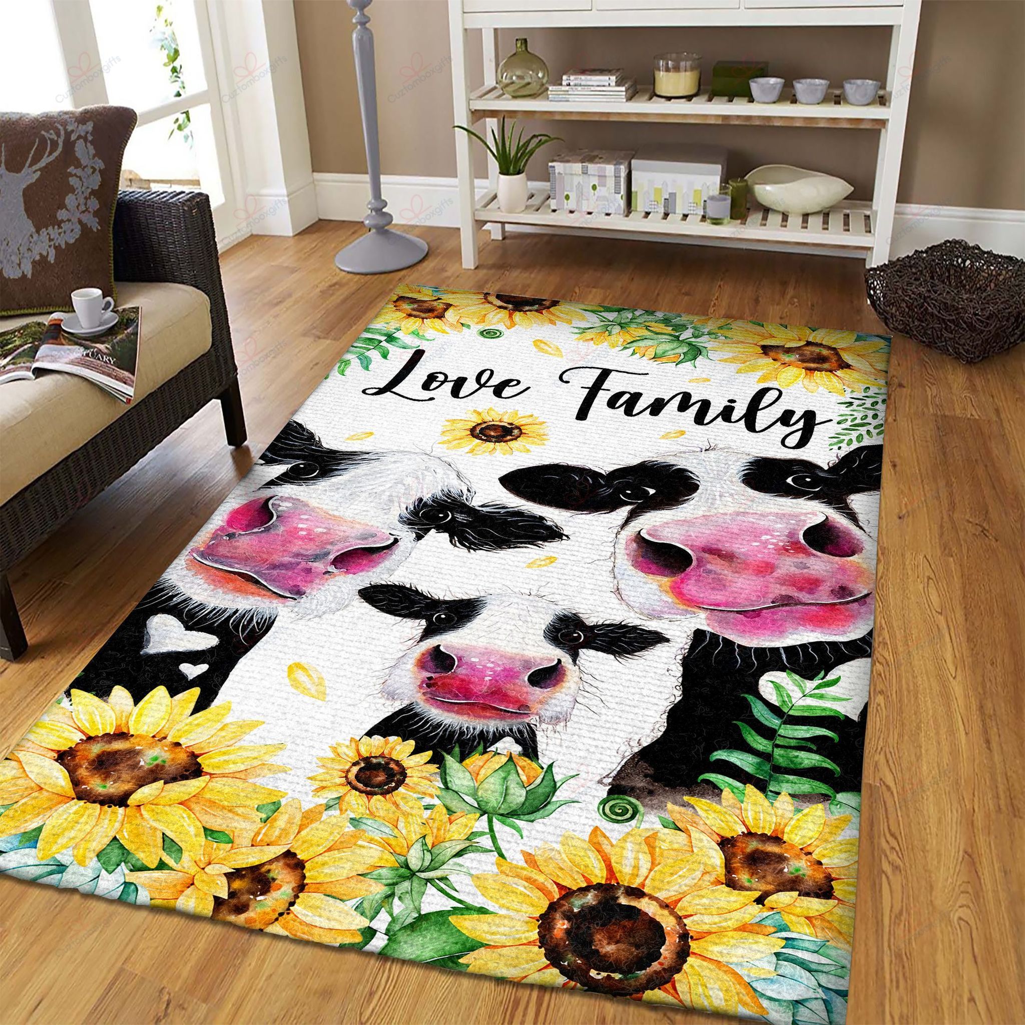 Cow Love Family Rug Sport Decor Gift Floor Decor Living Room Carpet Rug Area Rug - 1e810d4d3276 Cow Love Family Rug Sport Decor Gift Floor Decor Living Room Carpet Rug Area Rug - 1e810d4d3276