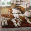 Cow Mom And Baby Rug Sport Decor Gift Floor Decor Living Room Carpet Rug Area Rug - a8a85fb24b4e