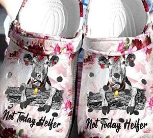 Cow Not Today Heifer Crocs Crocband Clog Clog Comfortable For Mens And Womens Classic Clog Water Shoes Comfortable