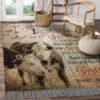 Cow Once Upon A Time I Became Yours And You Became Me Rug Sport Decor Gift Floor Decor Living Room Carpet Rug Area Rug - dc1f831edb61