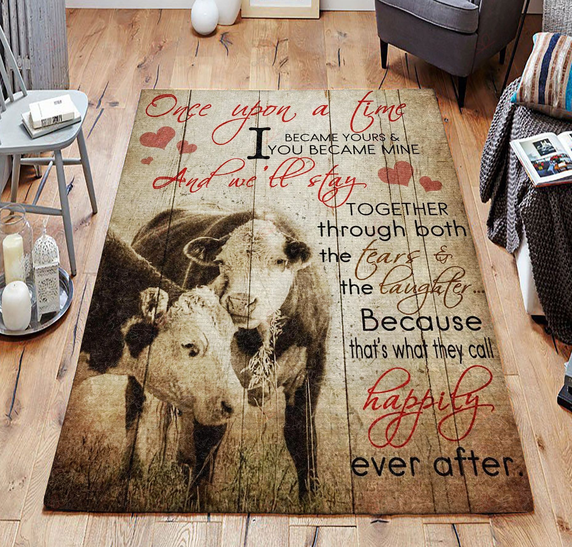 Cow Once Upon A Time I Became Yours And You Became Me Rug Sport Decor Gift Floor Decor Living Room Carpet Rug Area Rug - 334d967d3ea9 Cow Once Upon A Time I Became Yours And You Became Me Rug Sport Decor Gift Floor Decor Living Room Carpet Rug Area Rug - 334d967d3ea9