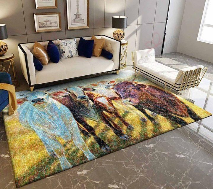 Cow Painting 2 Rug Sport Decor Gift Floor Decor Living Room Carpet Rug Area Rug - f99e9a6fbdaa Cow Painting 2 Rug Sport Decor Gift Floor Decor Living Room Carpet Rug Area Rug - f99e9a6fbdaa