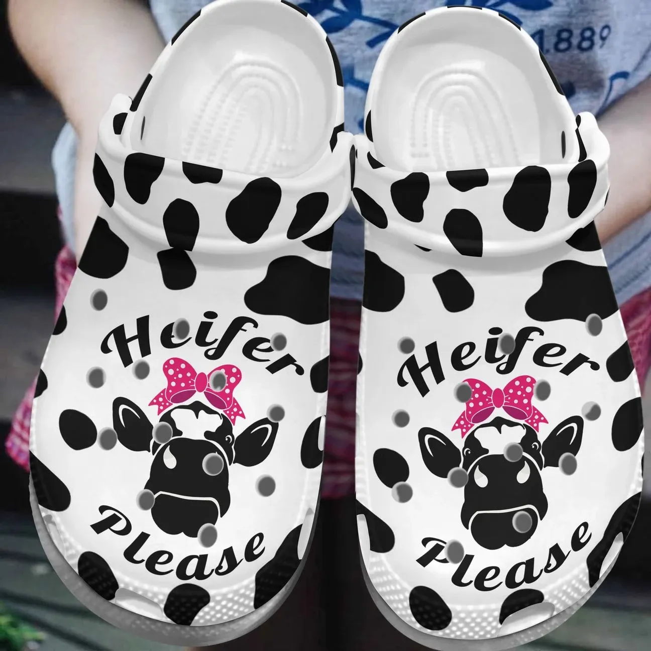 Cow Personalize Clog Custom Crocs Fashionstyle Comfortable For Women Men Kid Print 3D Heifer Please Cow Personalize Clog Custom Crocs Fashionstyle Comfortable For Women Men Kid Print 3D Heifer Please