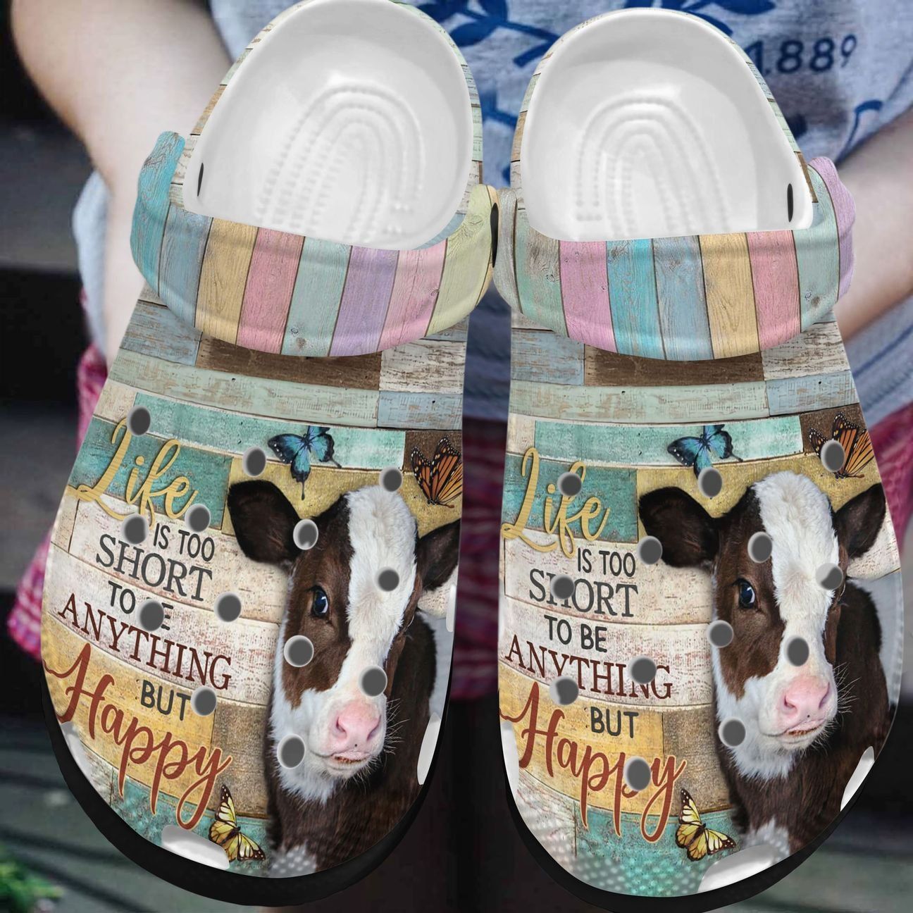 Cow Personalized Clog Custom Crocs Comfortablefashion Style Comfortable For Women Men Kid Print 3D Be Happy Cow Personalized Clog Custom Crocs Comfortablefashion Style Comfortable For Women Men Kid Print 3D Be Happy
