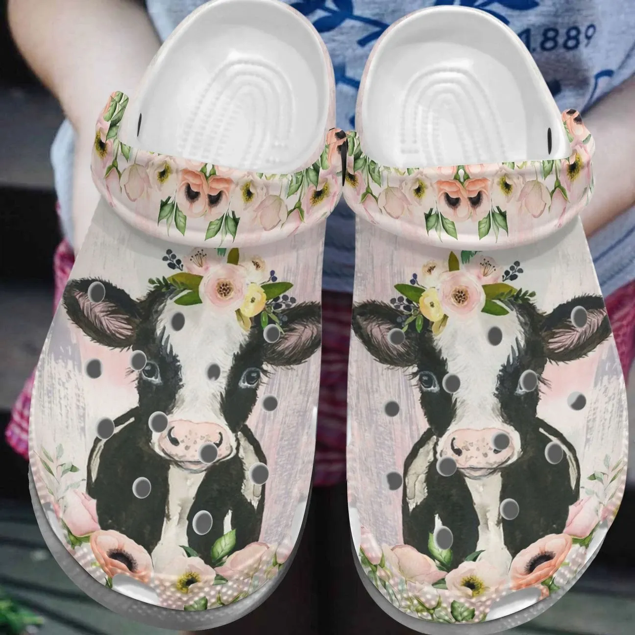 Cow Personalized Clog Custom Crocs Comfortablefashion Style Comfortable For Women Men Kid Print 3D Lovely Cow Cow Personalized Clog Custom Crocs Comfortablefashion Style Comfortable For Women Men Kid Print 3D Lovely Cow